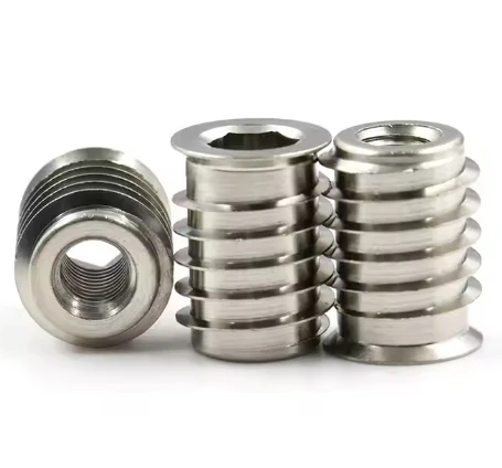 Stainless Steel/Carbon Steel Thread Insert M4 M5 M6 M8 Hex Socket Wood Insert Nut