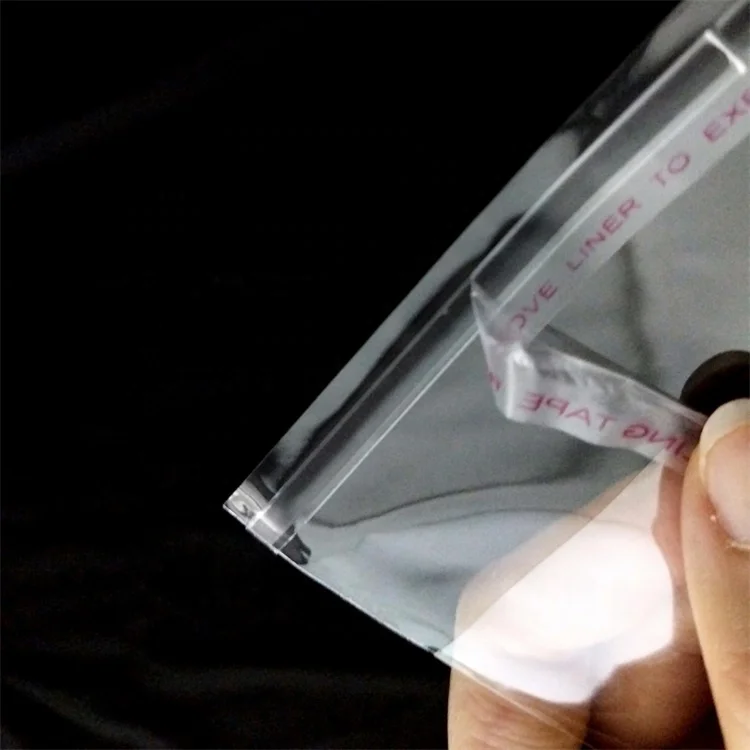 Wholesale custom mylar bags clear opp bag plastic clear bag for clothes packaging