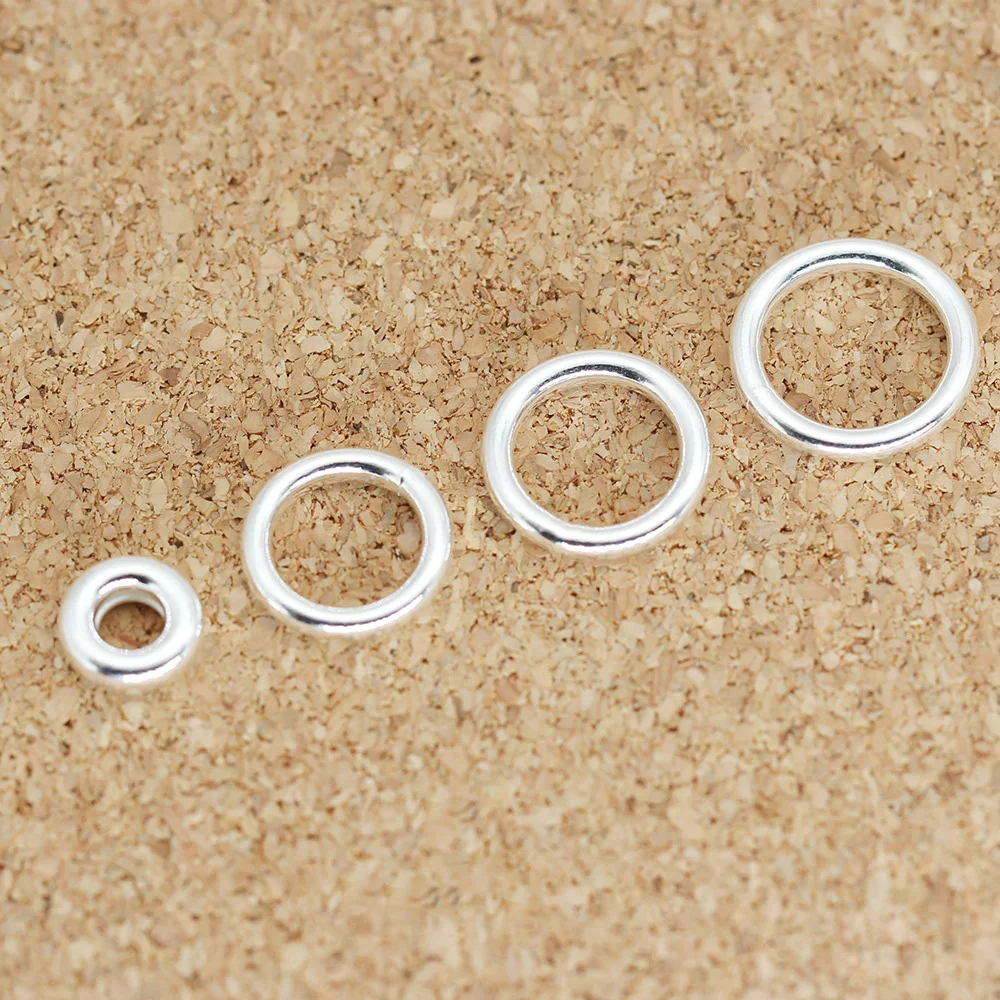 8-14mm Thick 925 Sterling Silver Jump Rings  Round Split Rings Wire Close Ring For Jewelry Making