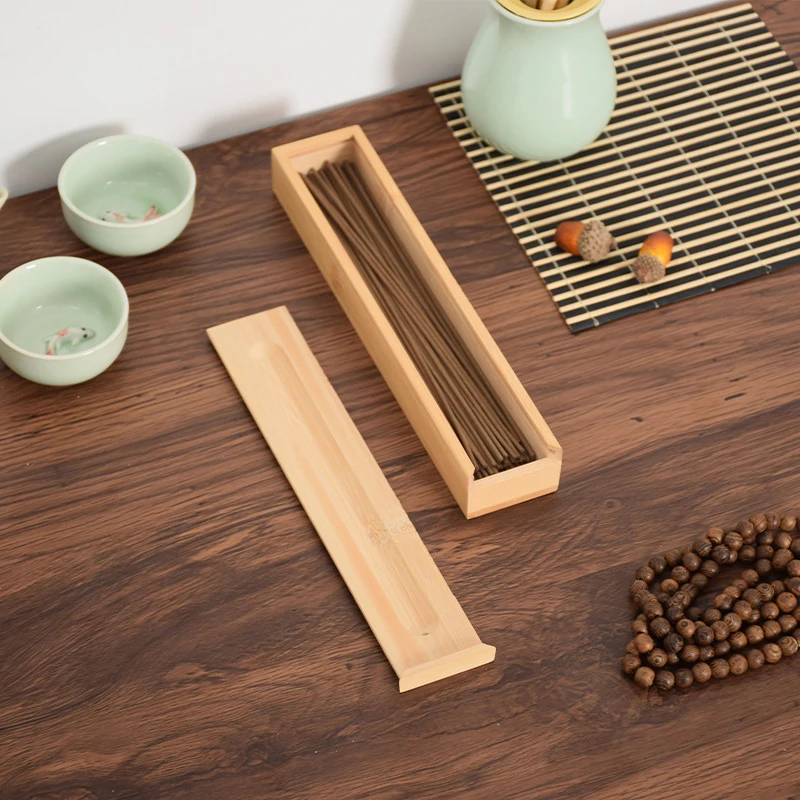 Agarwood Box Wooden Incense Box In Rectangular Shape Incense Burner Box Incense Ash Burner