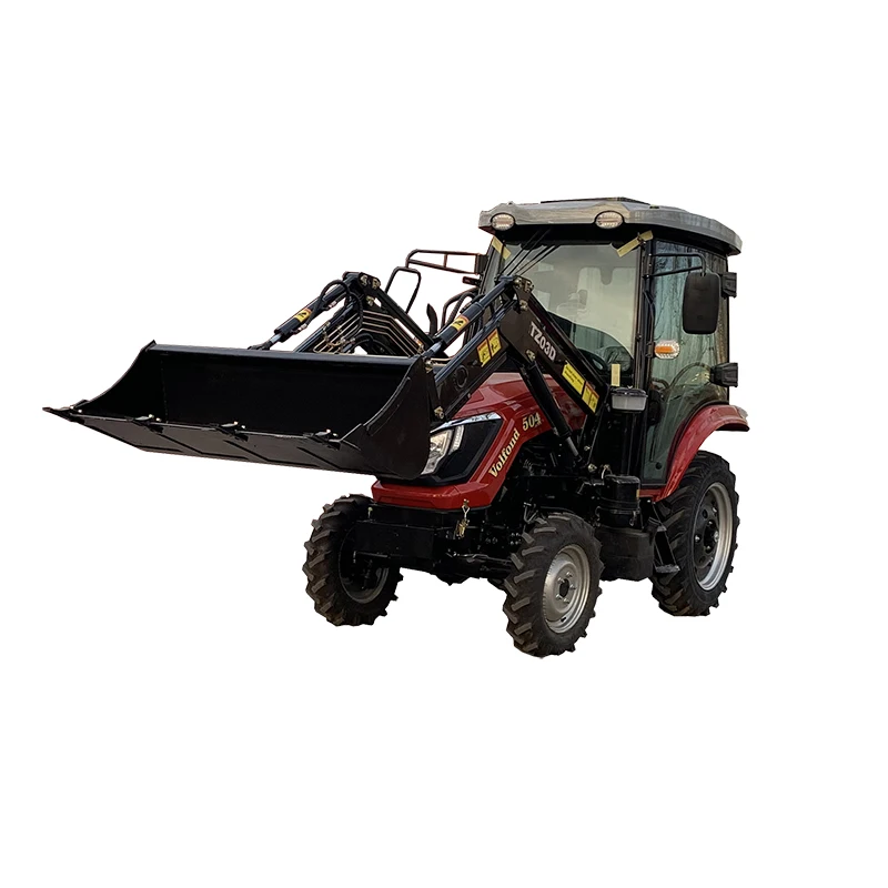 Ready to ship 50hp 4x4 8+2 shift full container front loader tractor made in china