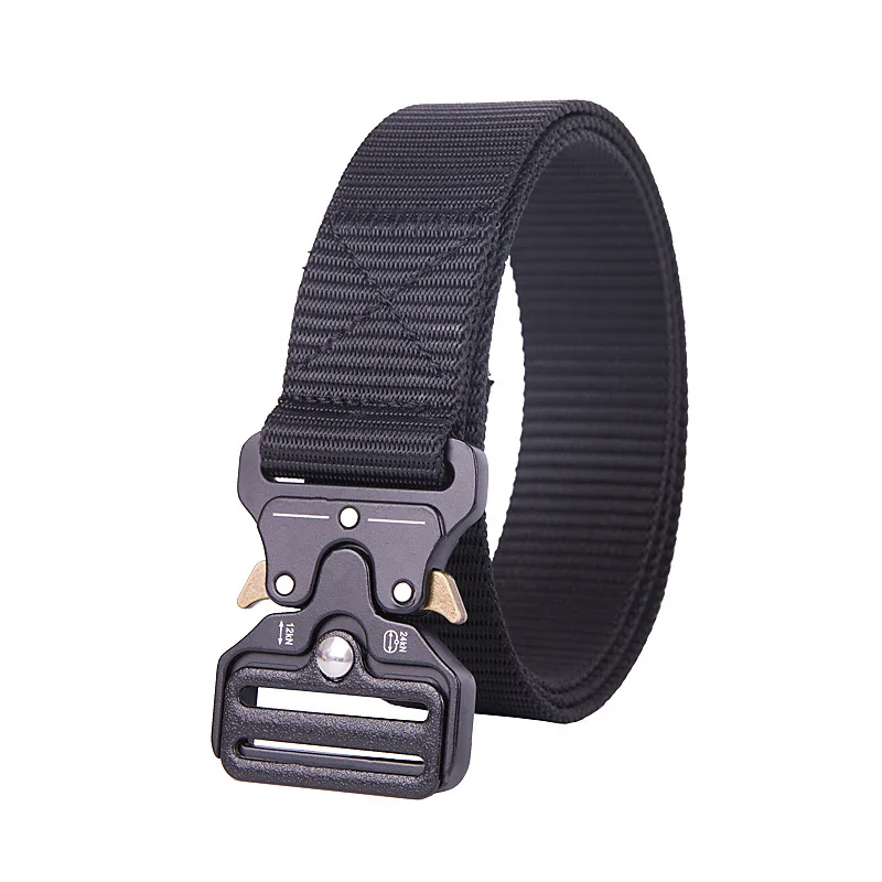 
Wholesale Outdoor Training Combat Nylon Webbing Waist Belts Military Tactical Belt 
