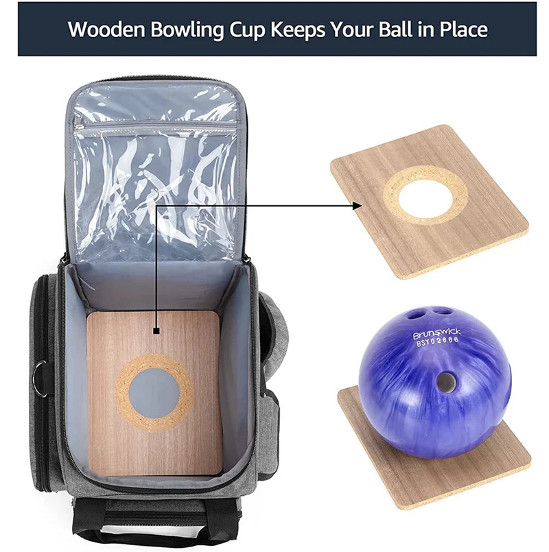 New Customisable Crossbody Protecting Bag Sport Hand Custom Single Bowling Ball Bag Men with Padded