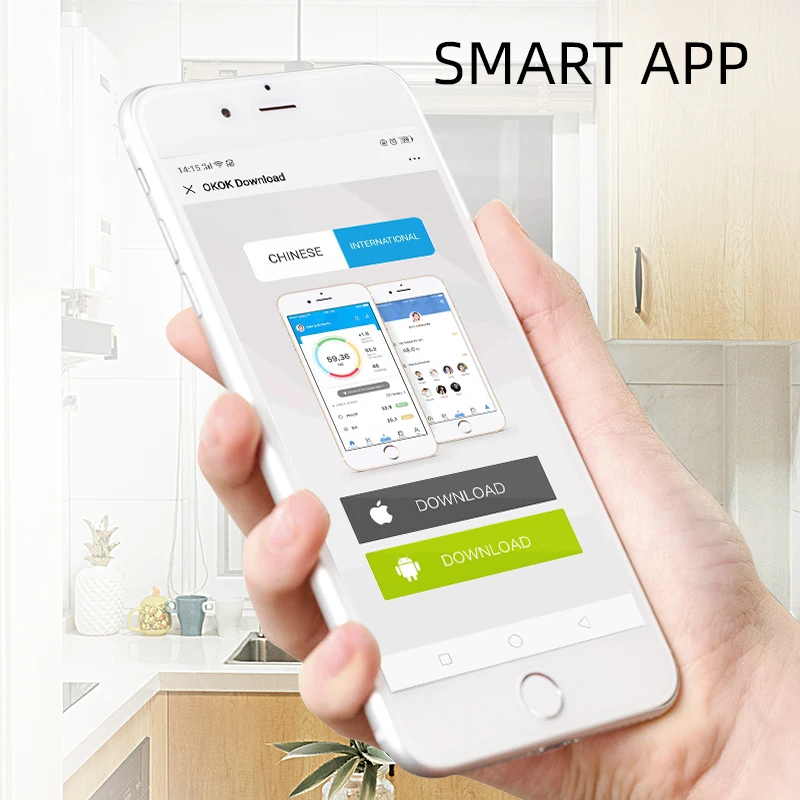 Smart 400lb Body Fat Scale Wireless Digital Weight Bathroom Scale for Body Weight, BMI, Fat Percentage Tracker