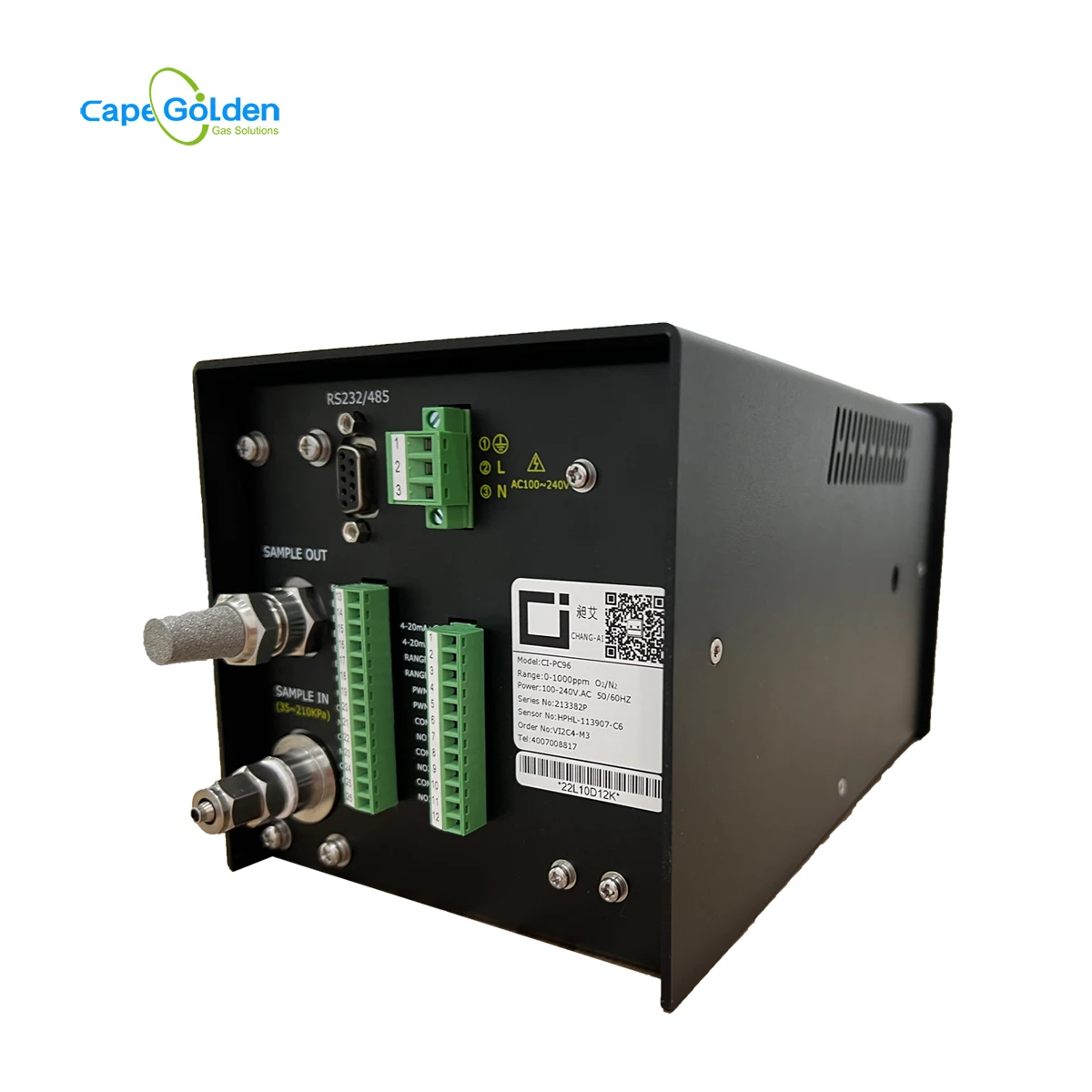 Gnl-9100 / Ci-PC96 Oxygen Analyzer O2 Purity Tester