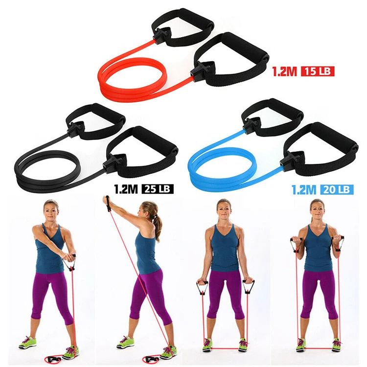 Fitness Exercise Cords Elastic Yoga Training Pull Rope Stretch Resistance Bands