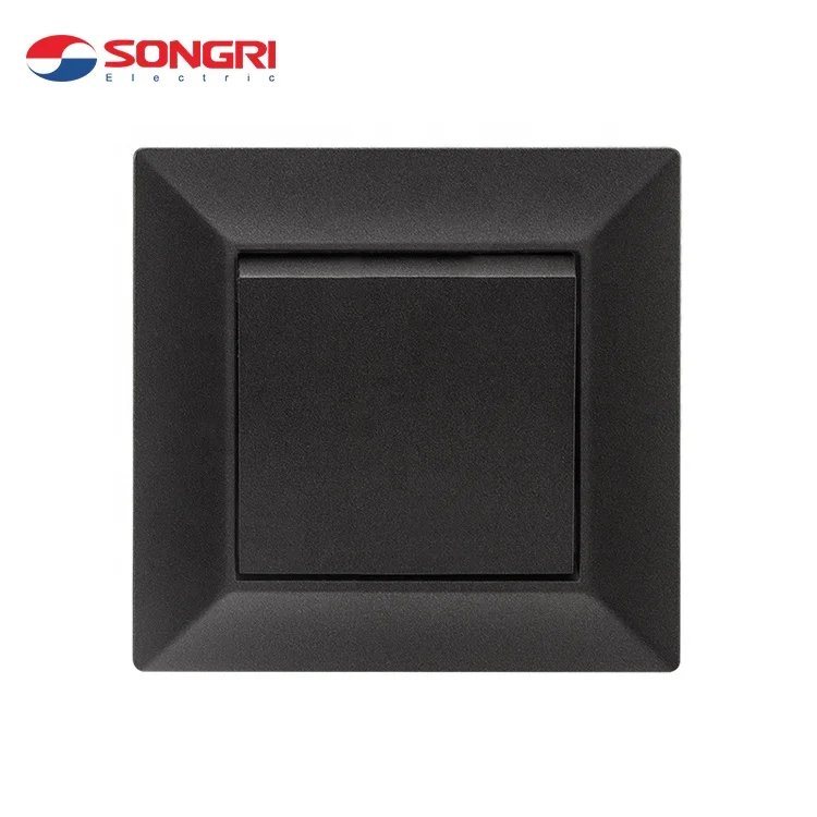
Songri China Suppliers European Standard White 1 Gang 1 Way Ac Hotel Switch 