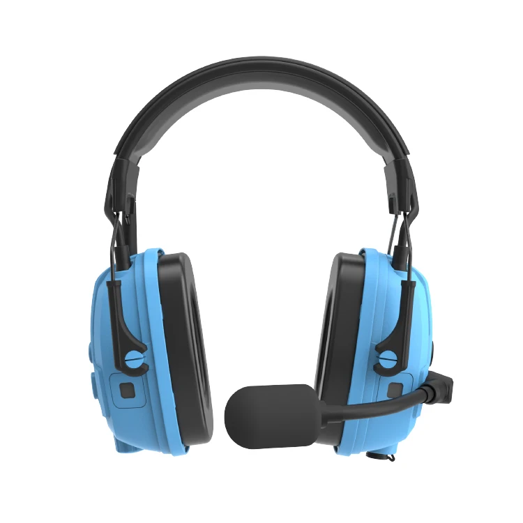Rongxiang CE EN-352 NRR 25dB Type-C Full Duplex MESH Network Mining Safety noise canceling communication Earmuff FDM-10