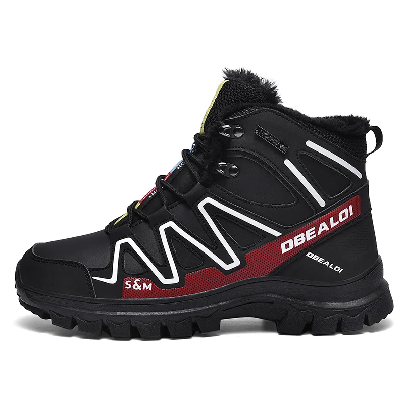 
Winter-style thick velvet waterproof and skid-proof mountaineering shoes outdoor sports shoes 