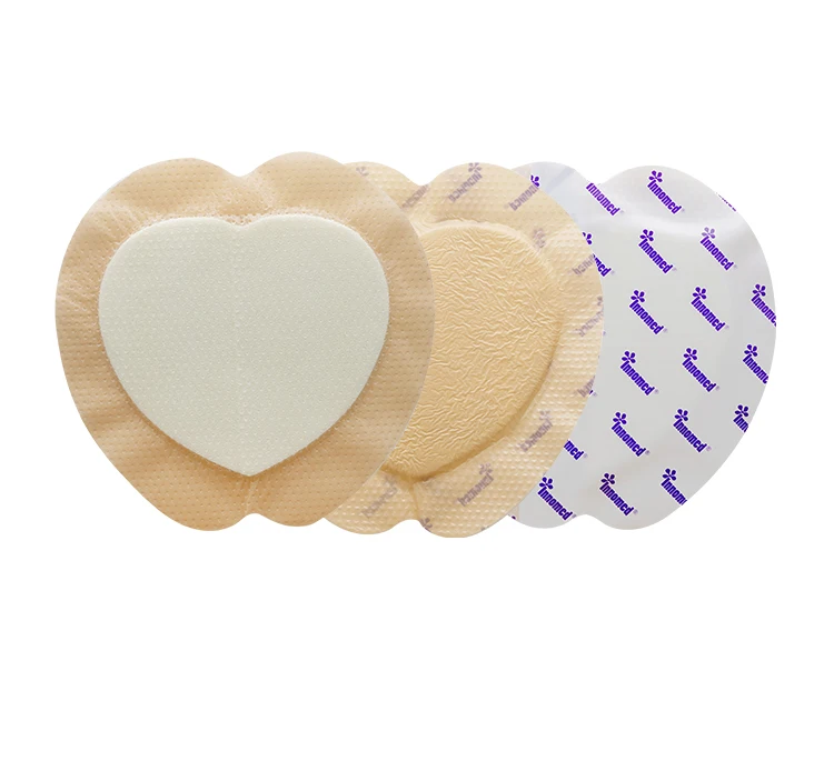 OEM factory stick firmly waterproof back layer medical comfortable self adhesive silicone wound silicon foam dressing bordered