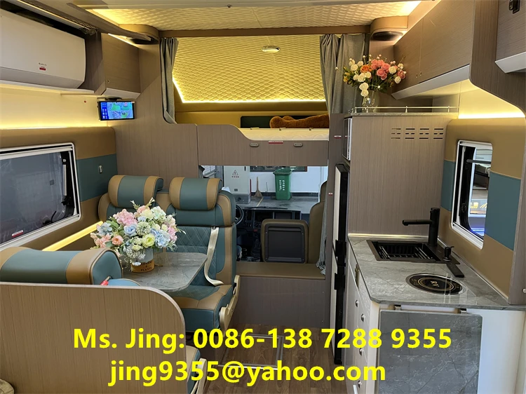 Comfortable ISUZU 4x2 Mobile House Truck Automatic RV Motorhome For Travelling