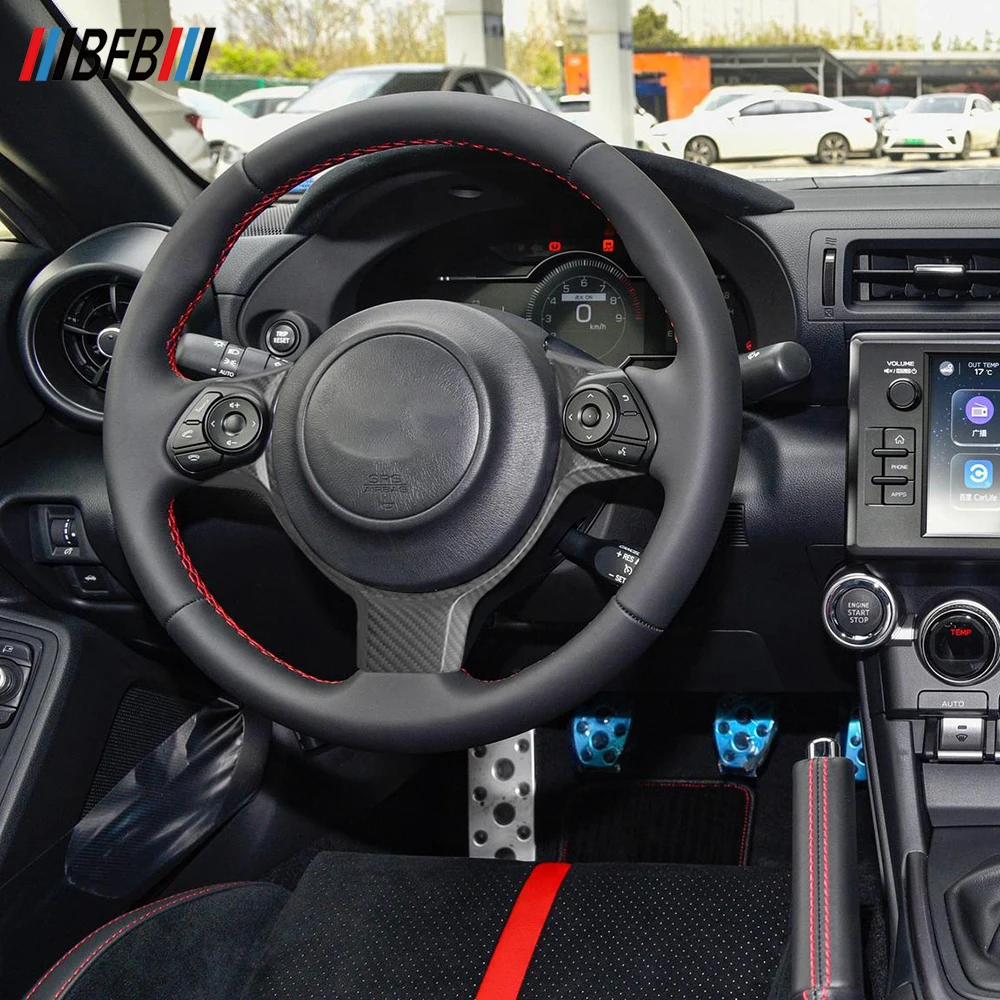 BFB Car Accessories Carbon Fiber Gear Shift Knob Cover For Toyota GR86 2PCS & 2022 Subaru BRZ Carbon Fiber For Car