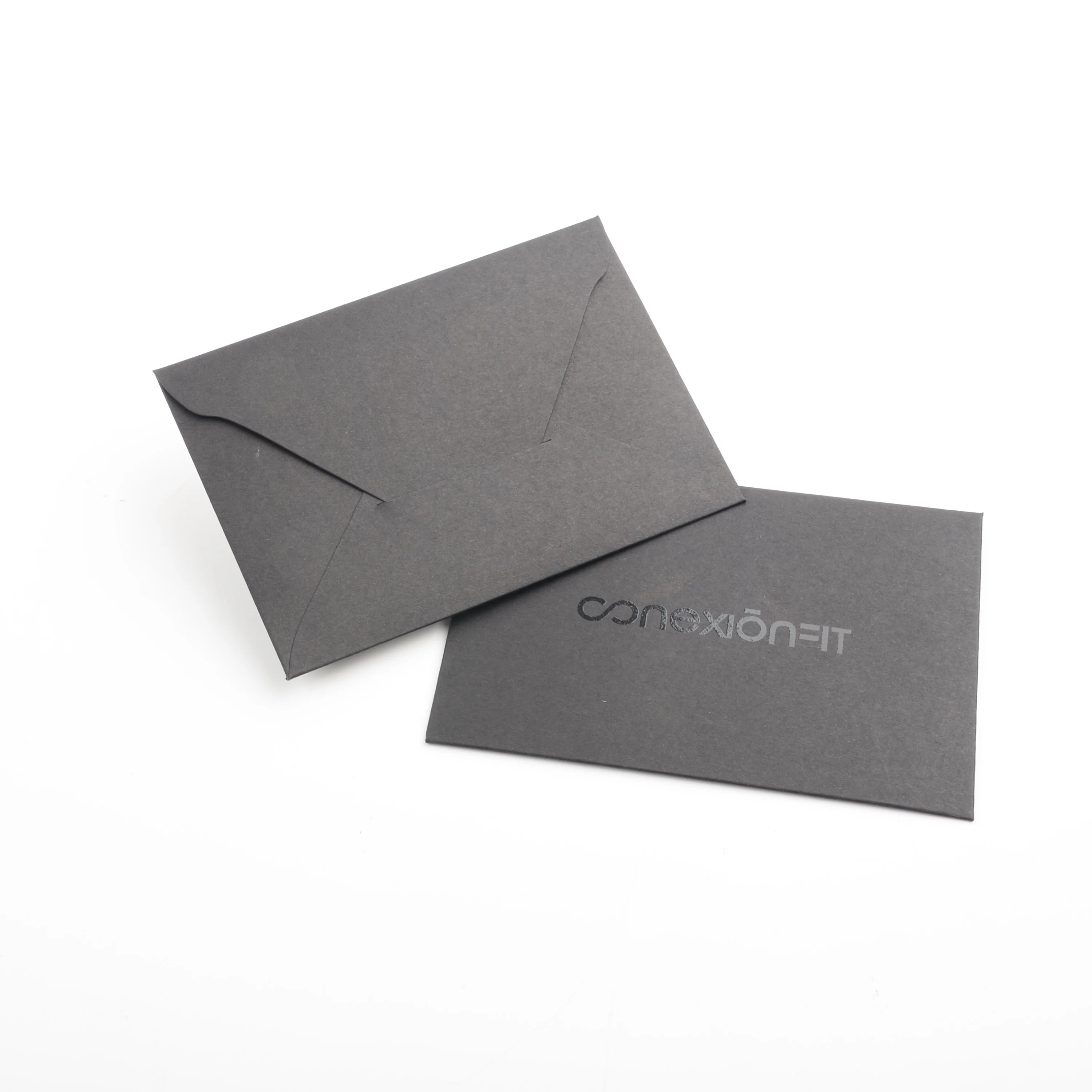 Recycled Custom Uv Printed Luxury Gift Black Paper Envelope Packaging  Gift Envelopes