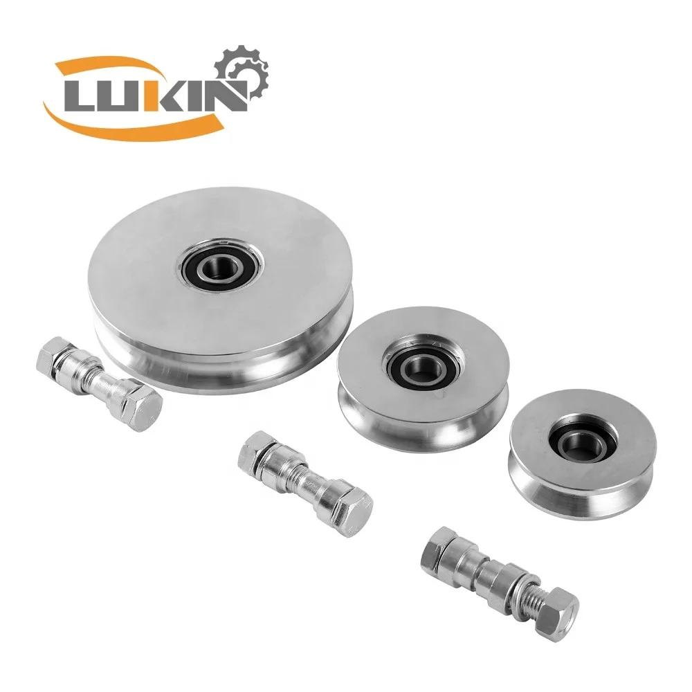 Wholesale High Quality Double Bearing Steel Gate Wheel Sliding Door Caster For Window And Door Parts