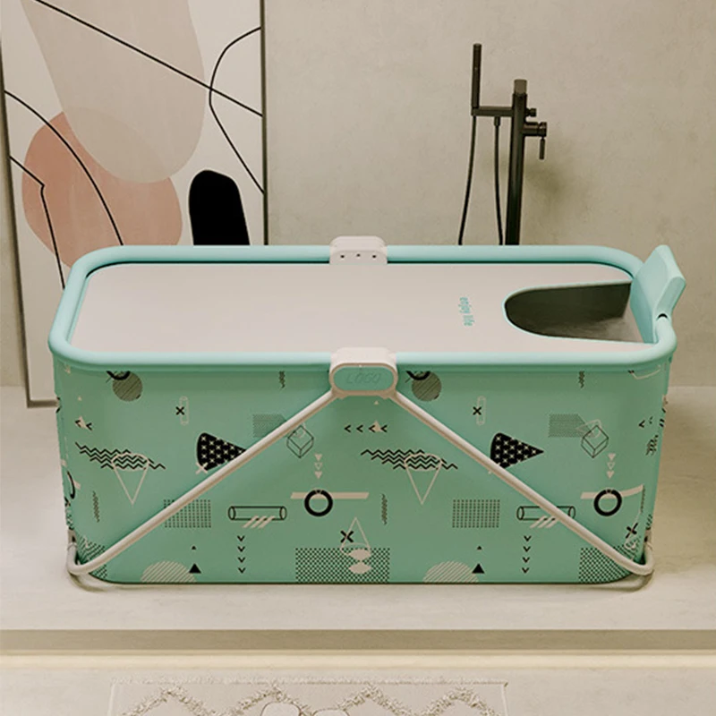 Creative and environment-friendly PVC folding strong adult full body perspiration bathtub for household use