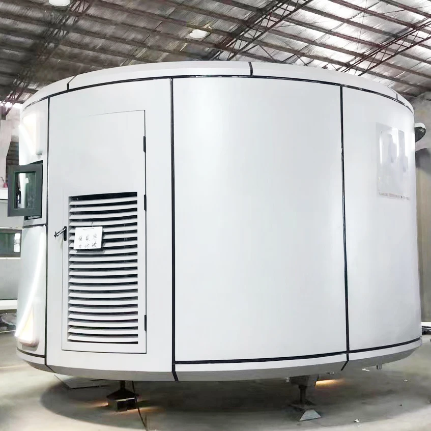 Luban Cabin Circle House Smart Home Villa House 40ft Container Capsule House  Office Pod for  hotel