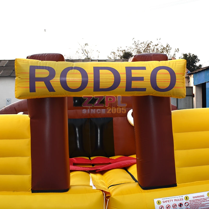 Wholesale price inflatable rodeo /mechanical bull riding machine equipment with mattress for sale
