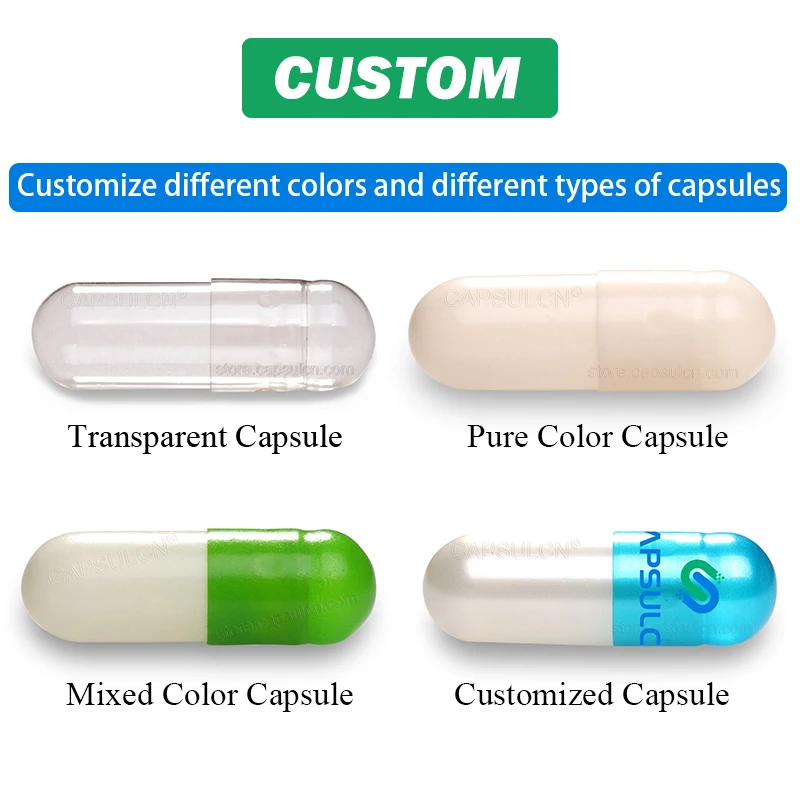 CapsulCN Fast Delivery on Orders Halal Certified Empty Veggie Capsules Vegetable Capsule Empty HPMC Capsule