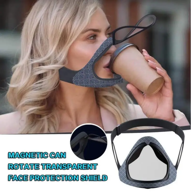 New Trend Daily Life Fashion Nose Mask Unisex Black Resuable Anti-dust Pollution Party Fashion Washable Fabric Face Mask