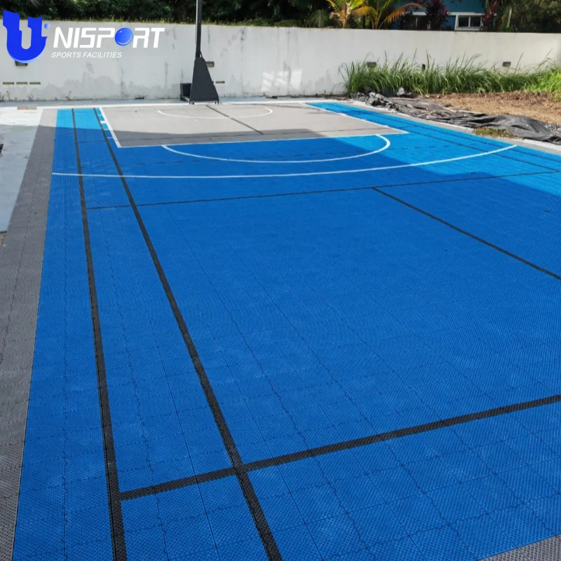 High Quality PVC Indoor Interlocking Flooring Mat Gym Basketball Table Tennis Floor Badminton Court Floormat In China