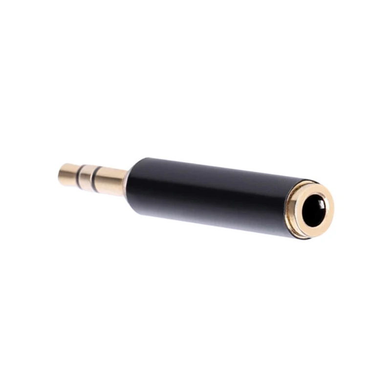 3.5mm 3 Pole Male To 4 Pole Female Jack Stereo AUX 3 Ring Audio Connector Extender Adapter Support MIC Microphone for Earphone