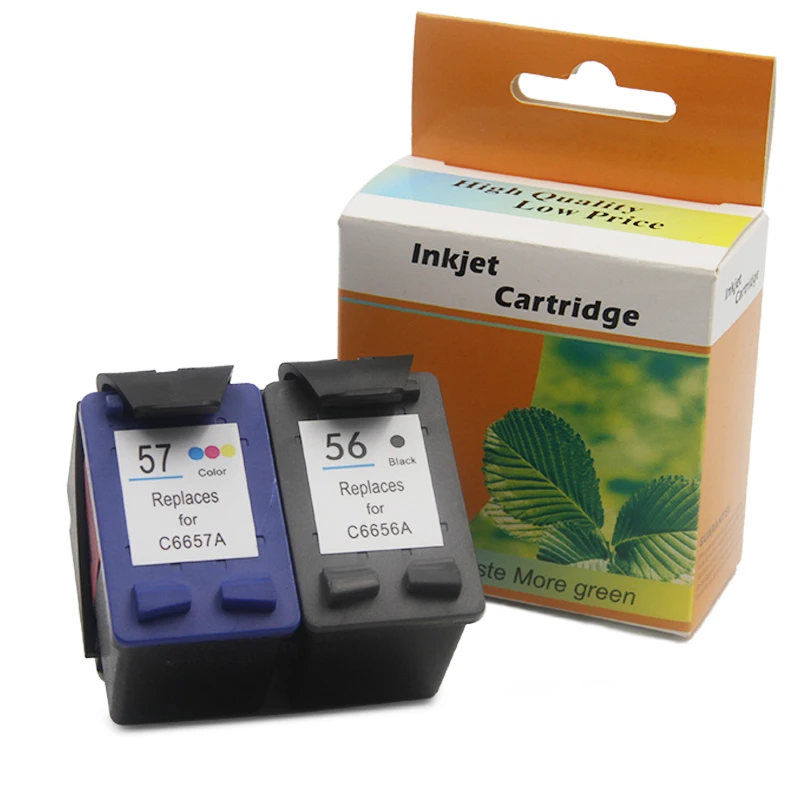 Ocbestjet LY 6656 6657 56 57 Compatible Ink Cartridge For HP Deskjet 450 5150 5550 5552 1110 7150 4110 Printer