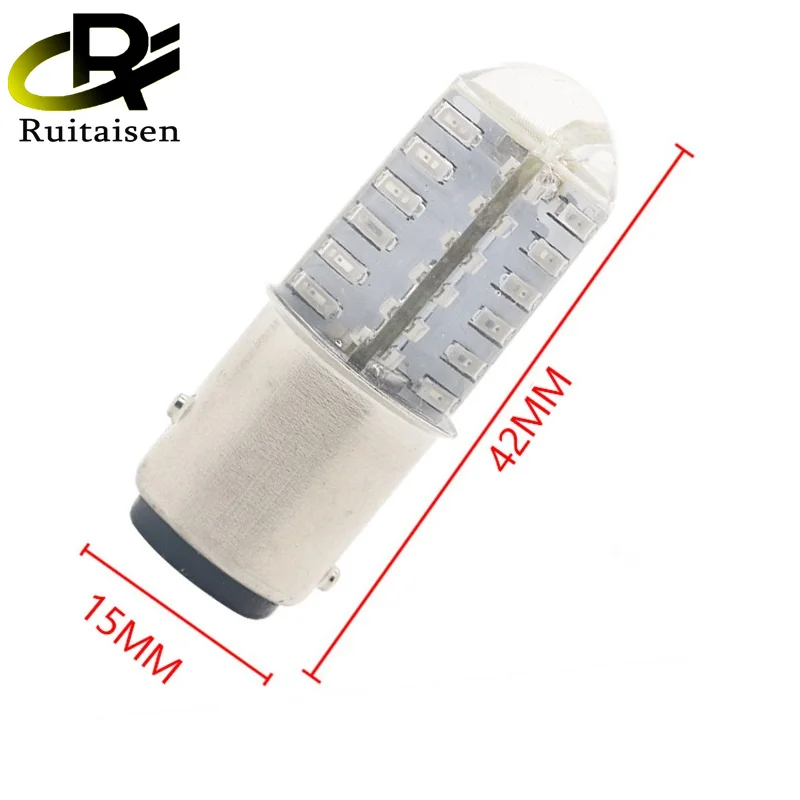 1157 led strobe brake lights silicone 3014 48smd BAY15D P21/5W Turn Signal Tail Flashing Light Backup Light 12V red