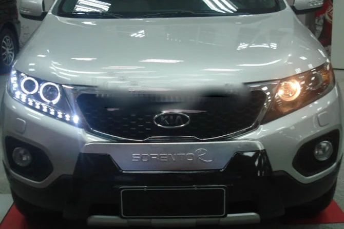 Автомобильный бампер фара для 2009 ~ 2012y Kia Sorento HID ксеноновые автомобильные аксессуары дневного света
