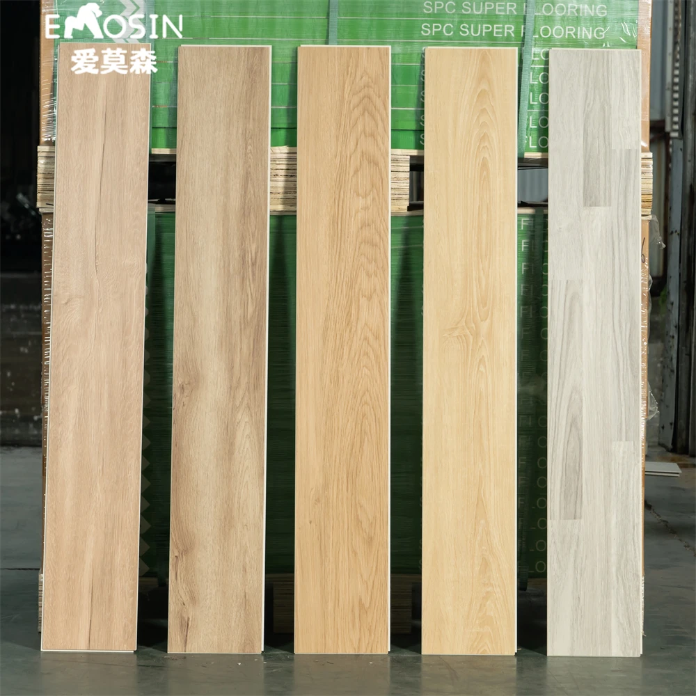 High Quality Wood Grain Rigid Core Waterproof Wood Easy Click spc plank floor