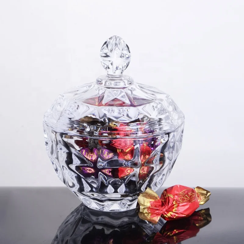 
11.5CM AQUAMARINE SERIES tea coffee sugar canisters storage jar glass bowl candy jar 