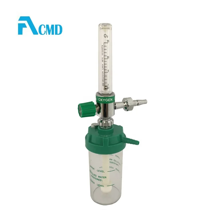 Oxygen Flow Meter Therapy Medical Oxygen Flowmeter With Humidifier Adult Use