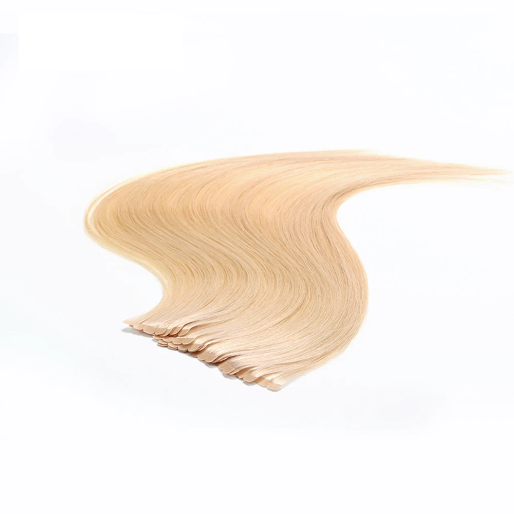 
Russian ombre two tone invisible cuticle remy human hair tape ins double sided m shape mini micro tape hair extensions 