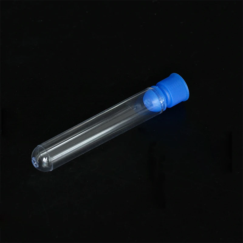 Laboratory Clear Disposable plastic test tube glass tube without cap