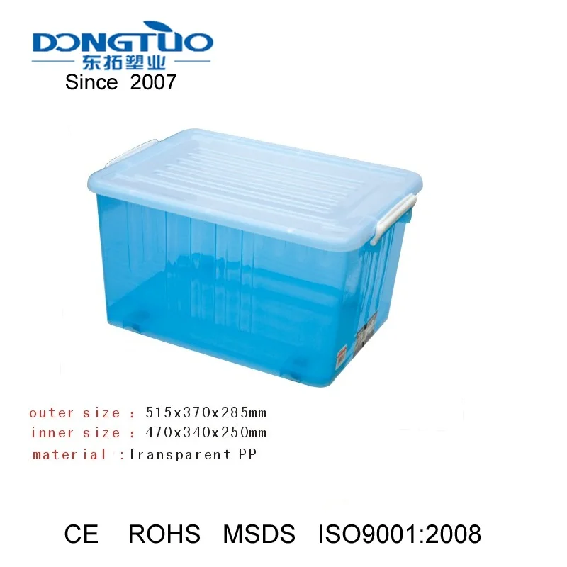 Plastic container with lid handle durable plastic container boxes food grade plastic container