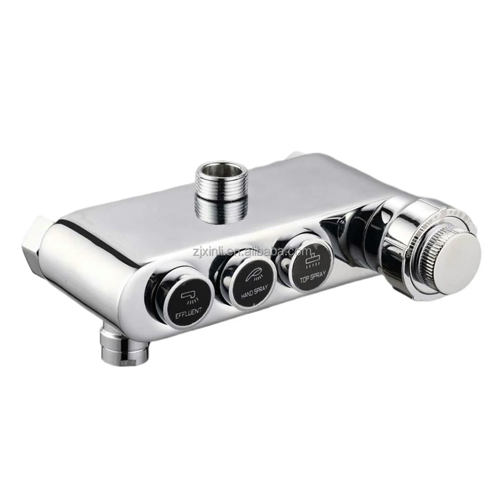 X9207BS модный хромированный и настенный латунный термостатический смеситель для душа