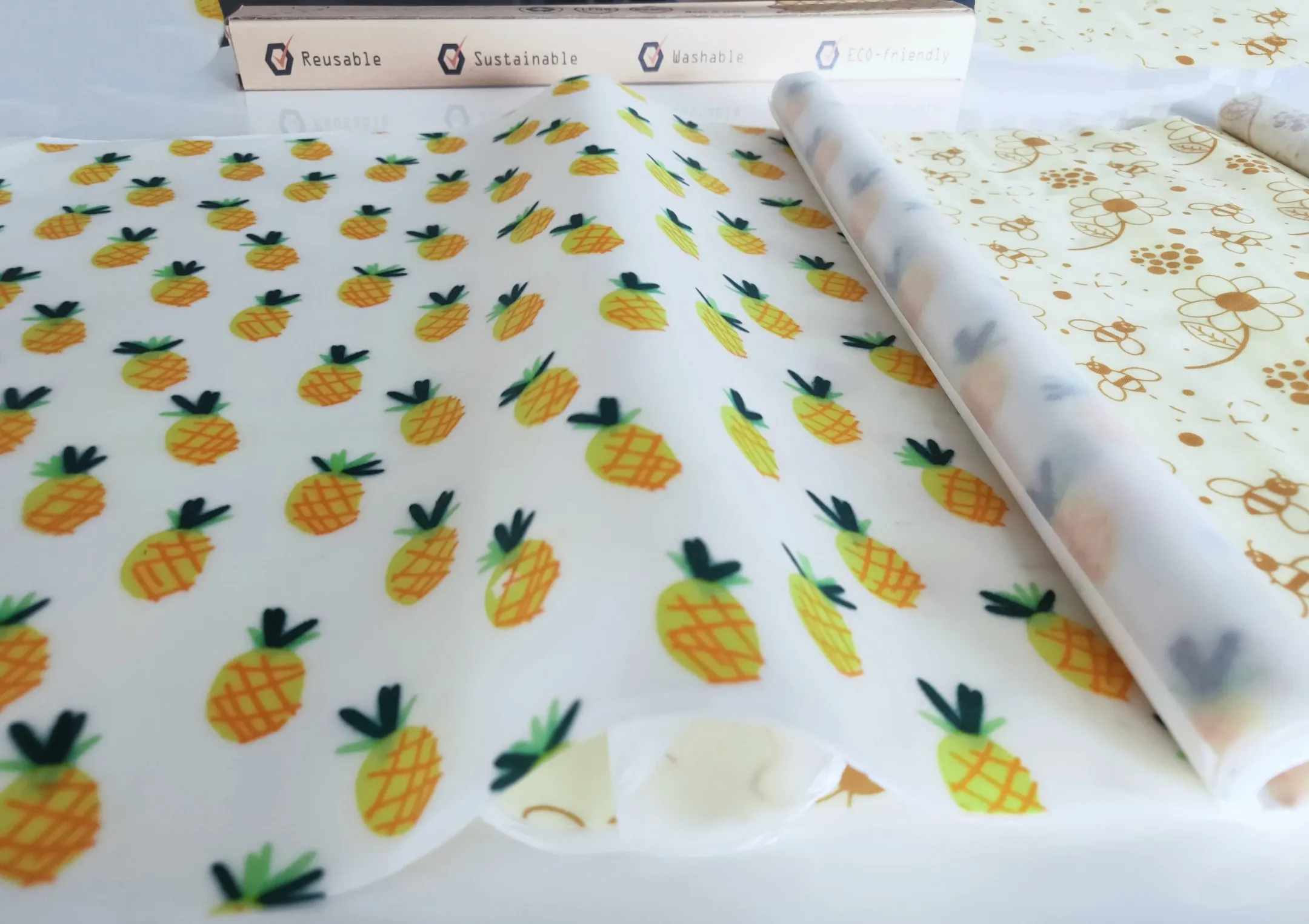 
Natural Washable Beeswax food wrap reusable beeswax food wrap roll sustainable eco friendly products 