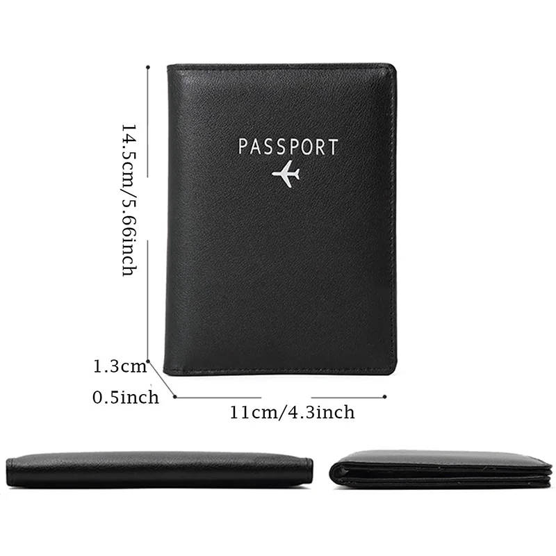 Кожаный держатель с блокировкой RFID, Женская Обложка для паспорта, чехол, кошелек, Мужской Дорожный органайзер для документов