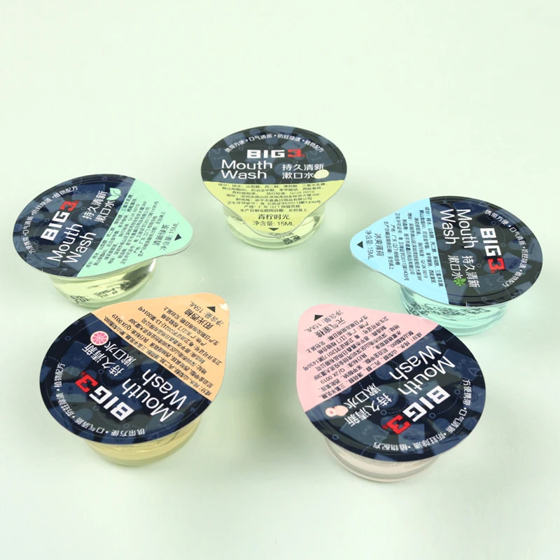 Wholesale hotel mouth wash water disposable jelly cup mouth wash in bags