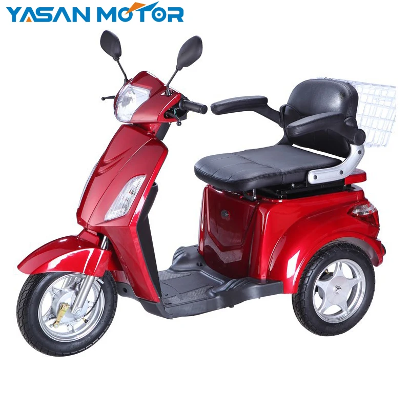 Safe EEC 60V 1000W Brushless motor 3-wheel Mobility Scooter for the Elderly