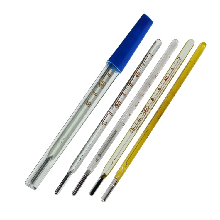 High Quality Medical Mercury Oral Armpit Glass Clinical Celsius and Fahrenheit Thermometer