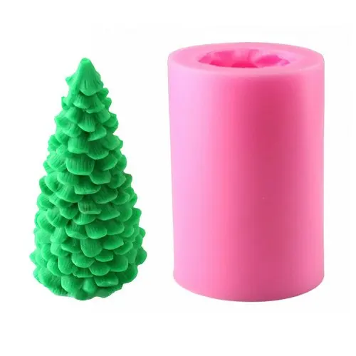 Silicone Pudding Jelly Dessert Chocolate Mould Polymer Clay Molds 3D Rose Cylindrical Candle Form Handmade Soap Mould