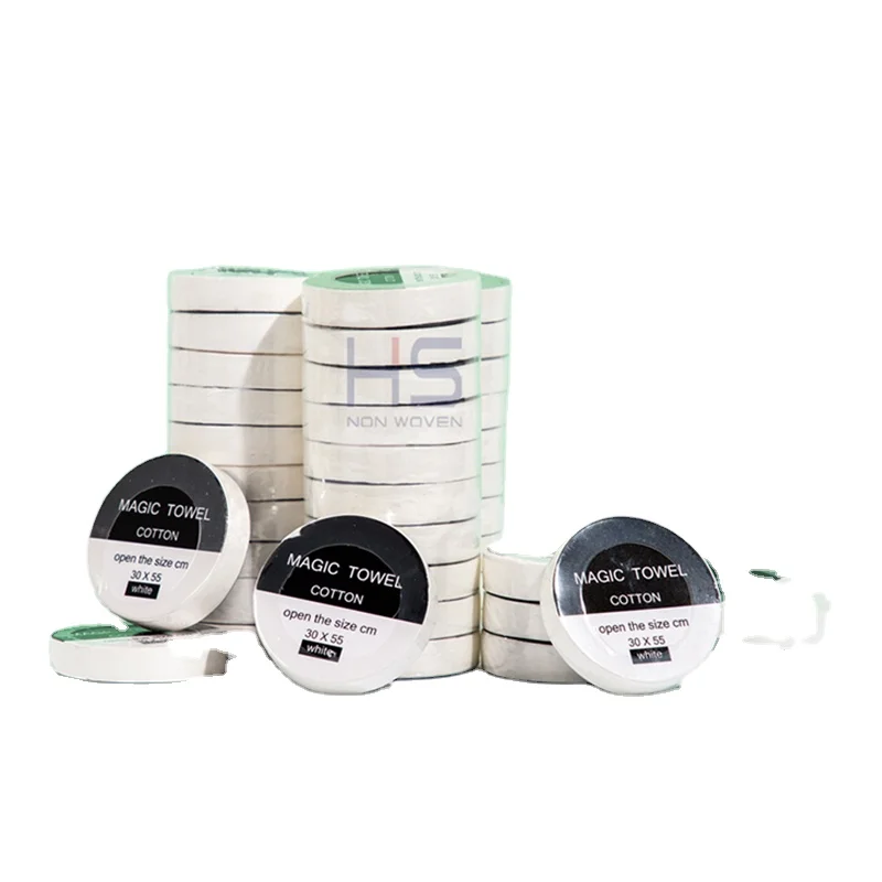 Disposable Compressed Towels Tissue for Travel/Camping Washcloths