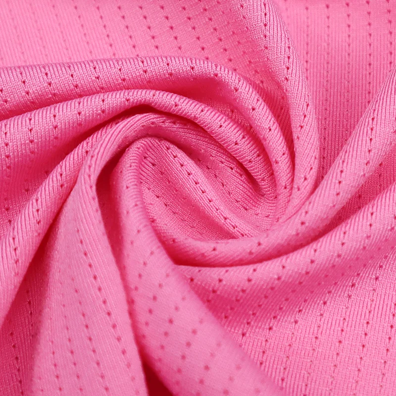 knitted bamboo charcoal deodorizing and antibacterial mesh  functional spandex fabric for sports