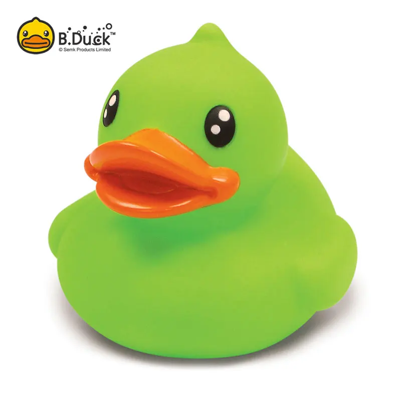 
Factory Wholesale Green PVC Cute Small Swimming LED Rubber Duck 