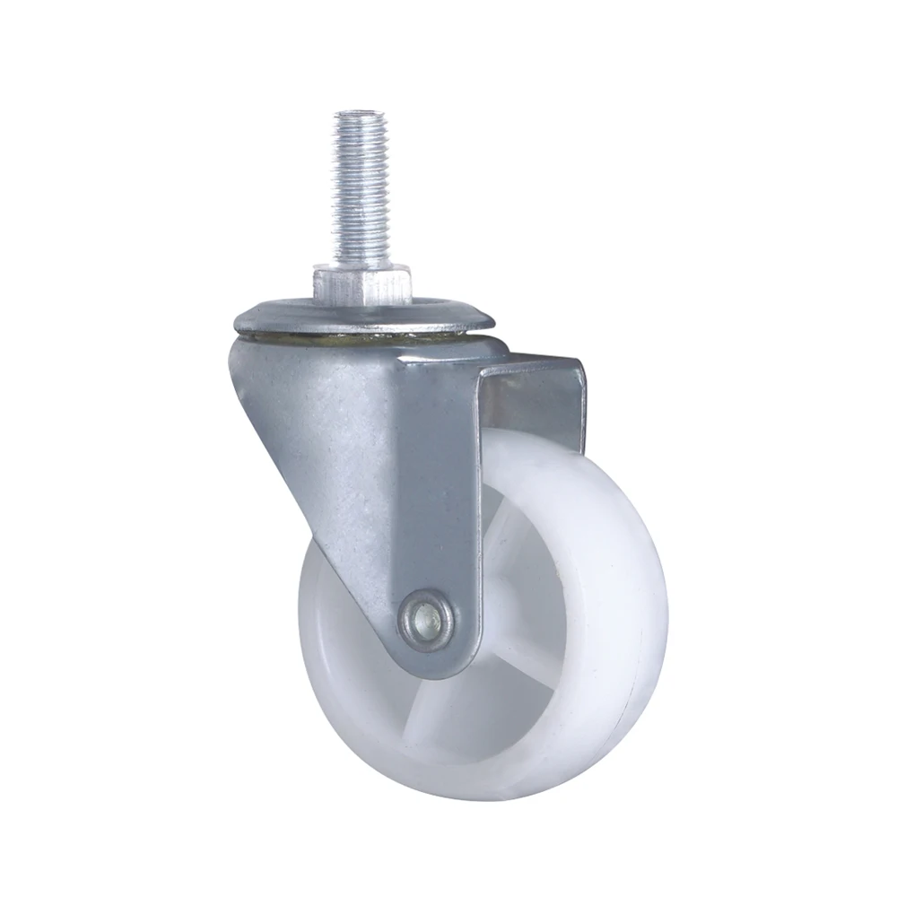 50mm nylon caster wheels 40mm locking furniture trolley cart caster wheels