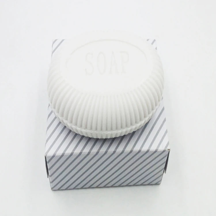 Logo printed 100g irish spring soap feuilles de savon