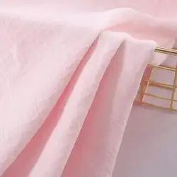 High Quality Soft Double Crepe gauze printed solid color Texture Cotton seersucker Fabric, Make Shirt, Underwear Cloth