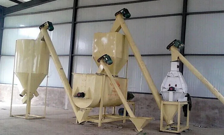 U-shaped double screw belt fertilizer mixer animal feed mixer fish and shrimp aquatic feed mixing machine for in Kenya
