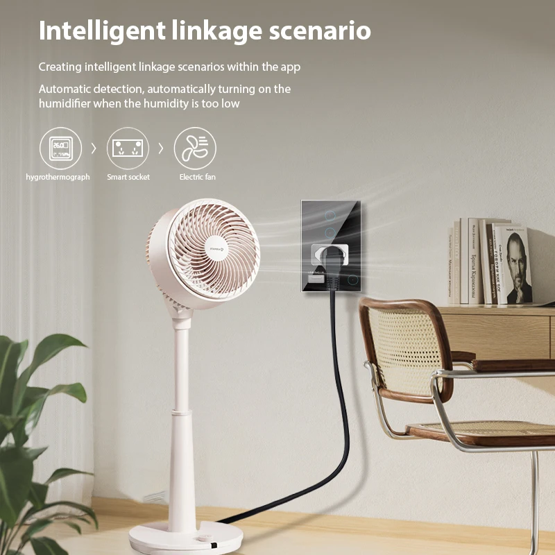 Brazil 120*76mm Wall Socket & Switch Both in One Supporting Mobile Phone/Voice Control and Timer Switch and Scene Linkage