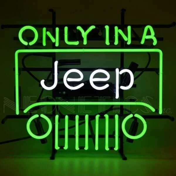 China suppliers drop shipping custom neon lights sign advertising wall custom neon clock Jeep glass neon wall clock